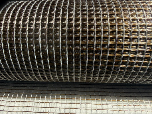 Basaltfibernet 110 g/m², polymerbelægning, 7x6 mm, bredde 1 m, rulle 50 m²